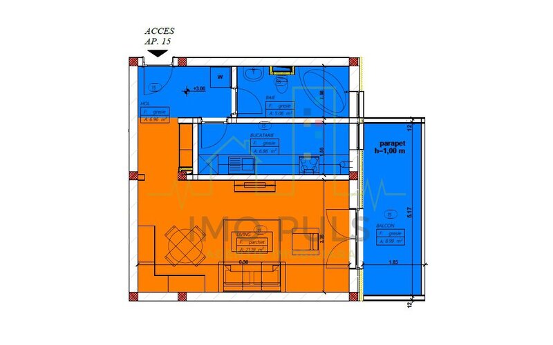 Timisoara, bloc nou in oras 2022, bucatarie separata,